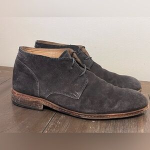 John Varvatos Monaco Chukka Grey Suede Boots Men’s size 9